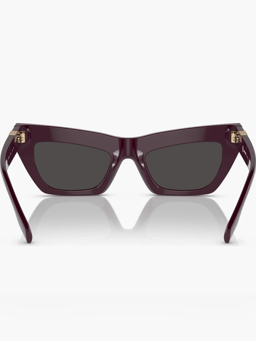 Burberry 51mm Cat Eye Sunglasses Violet Purple Gold Logo Authentic‎ NEW